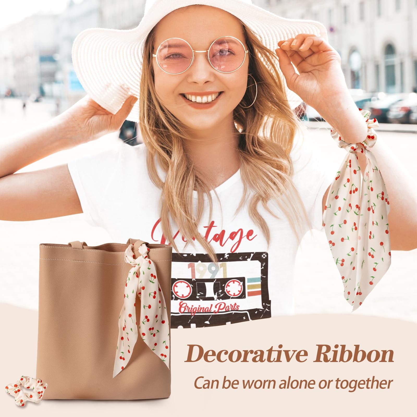 Glaudmeiss elastic silk scrunchies provide durable stretch while protecting hair daily.