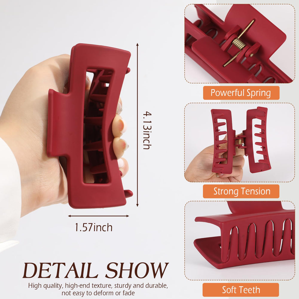Glaudmeiss extra-large clip with inner teeth for secure grip