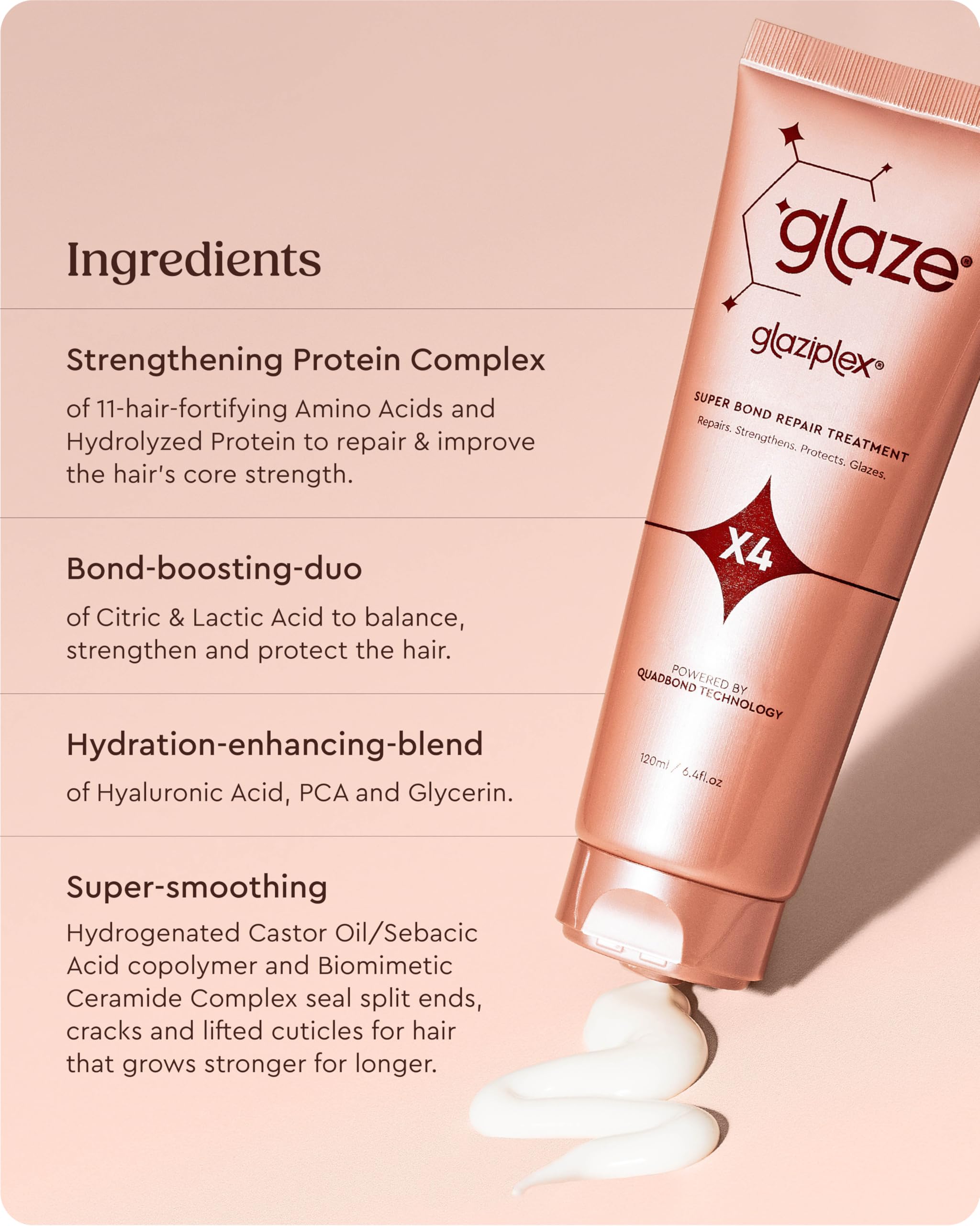 GlaziPlex hair shine after treatment demonstrates salon-worthy glow.