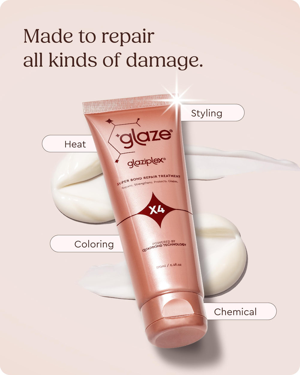 GlaziPlex packaging box highlights premium bond repair kit.