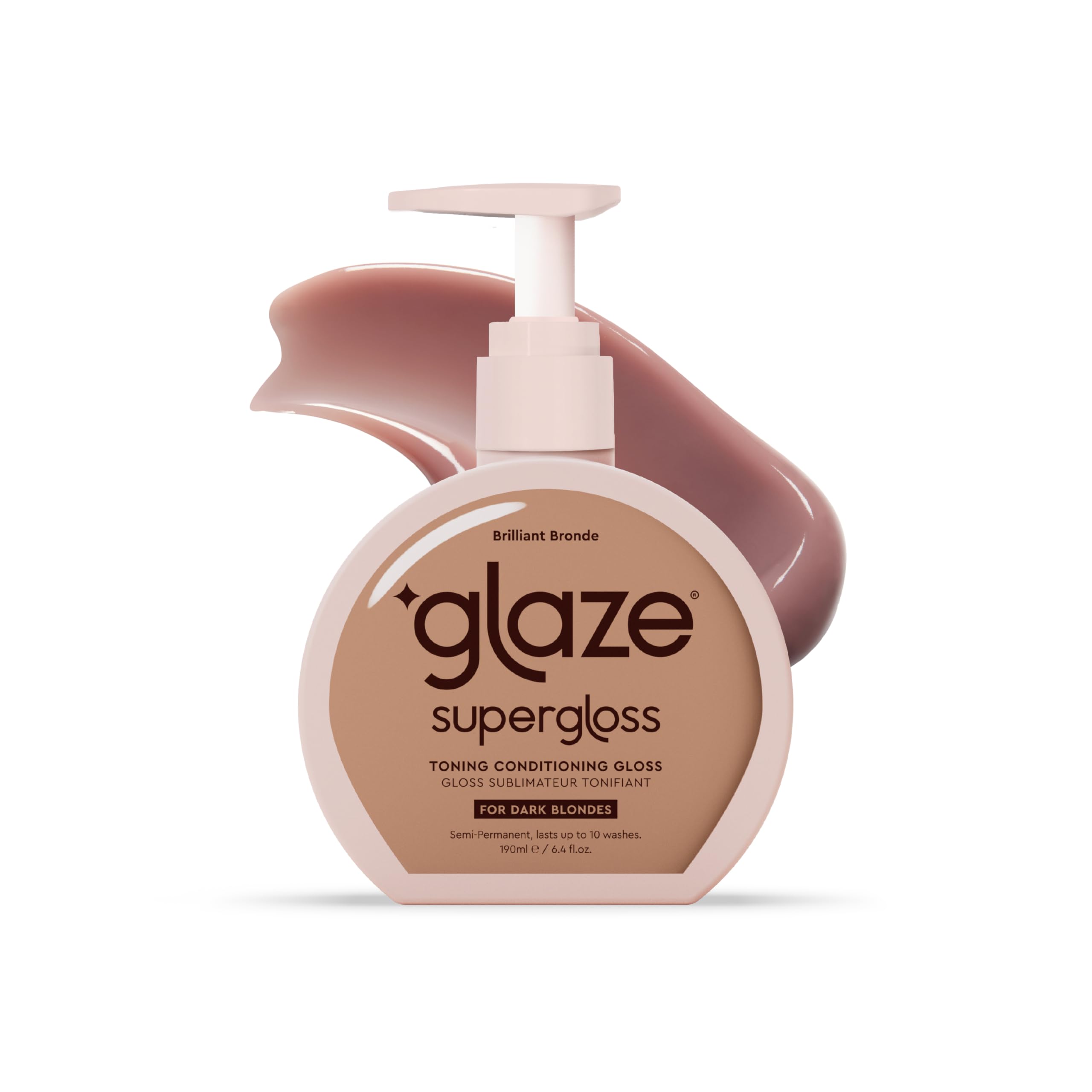 Glaze Supergloss bottle hero showcasing hydrating color gloss for natural hair shine