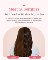 Glaze Supergloss Chocolate Gleam color swatch shows rich shade and shine