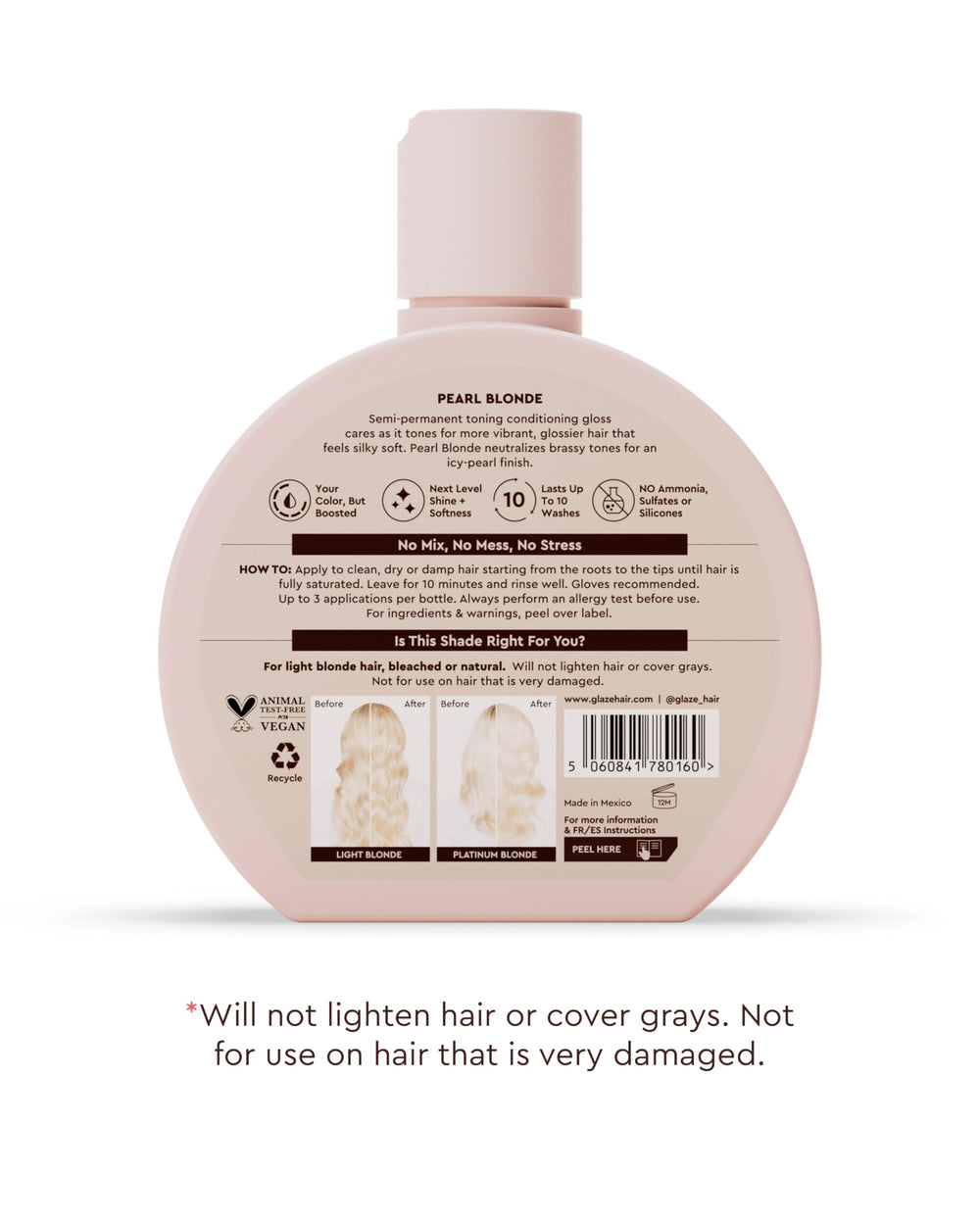 Glaze Supergloss dispensing pump closeup highlights convenient dosing.
