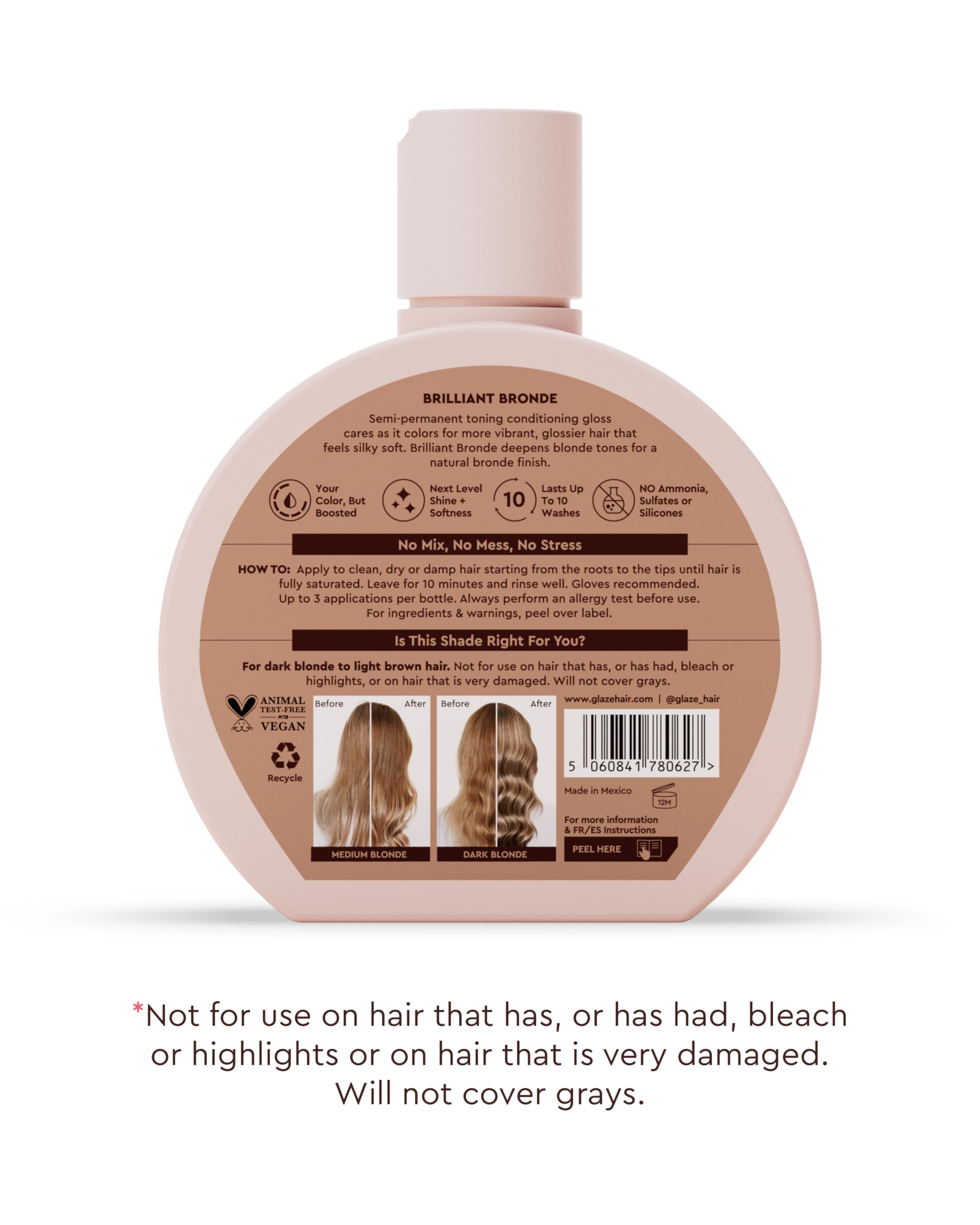 Glaze Supergloss packaging shown with vegan cruelty-free credentials for clean beauty