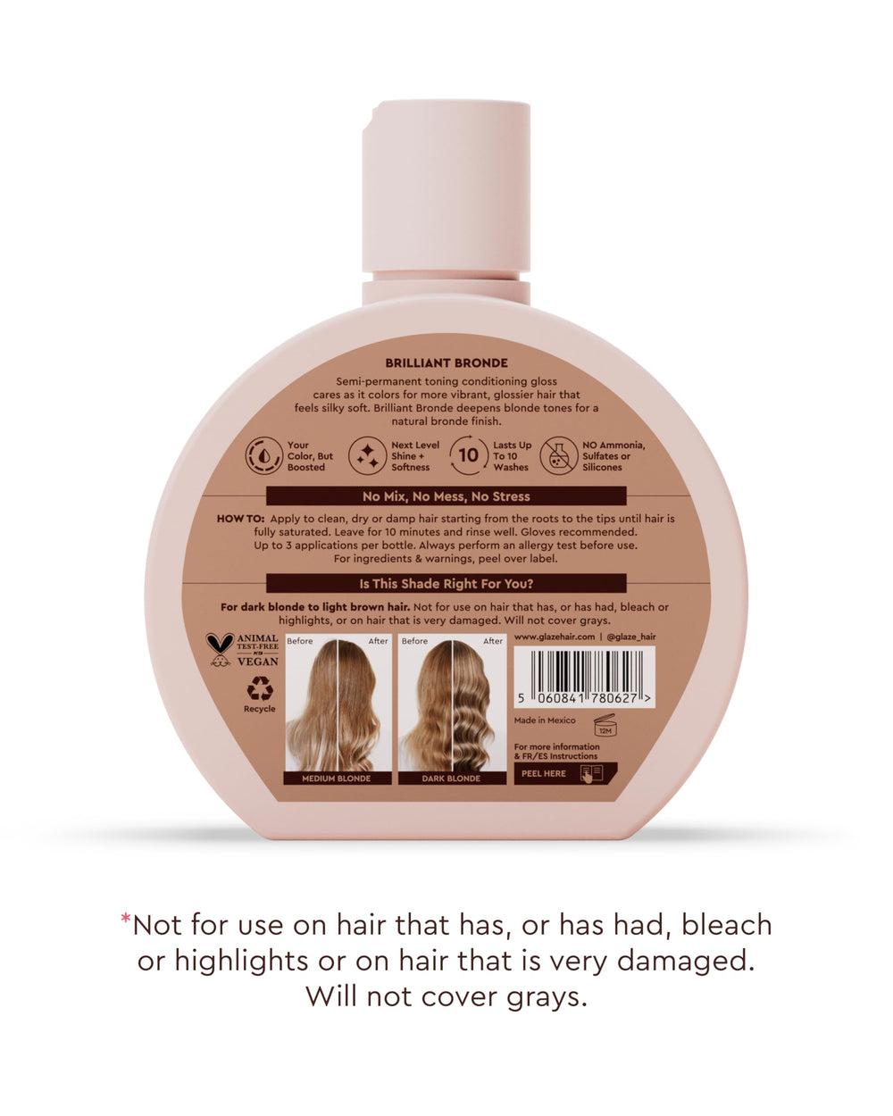 Glaze Supergloss packaging shown with vegan cruelty-free credentials for clean beauty