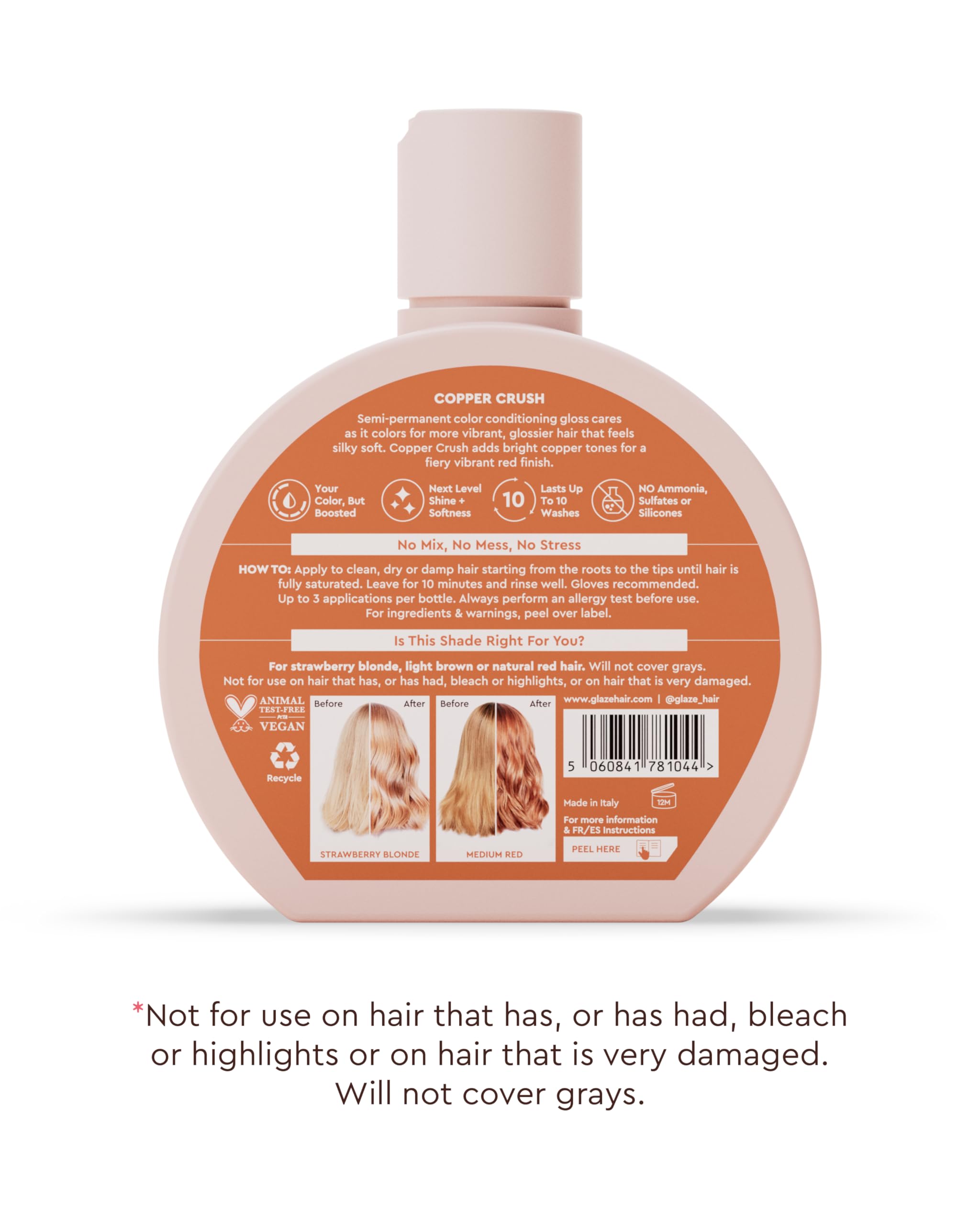 Glaze Supergloss Vitamin E nourishes strands with enduring shine.