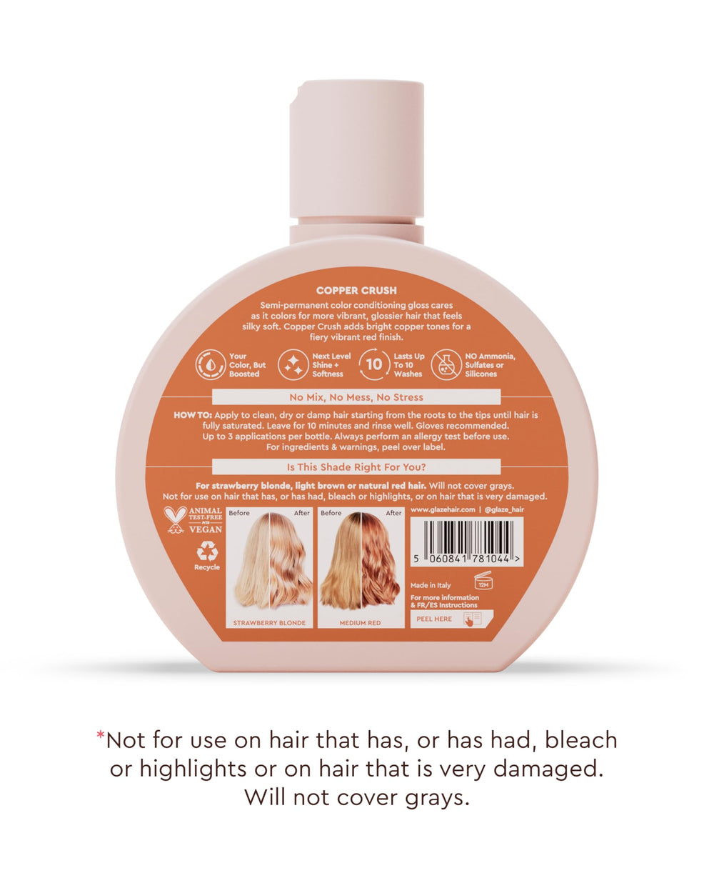 Glaze Supergloss Vitamin E nourishes strands with enduring shine.