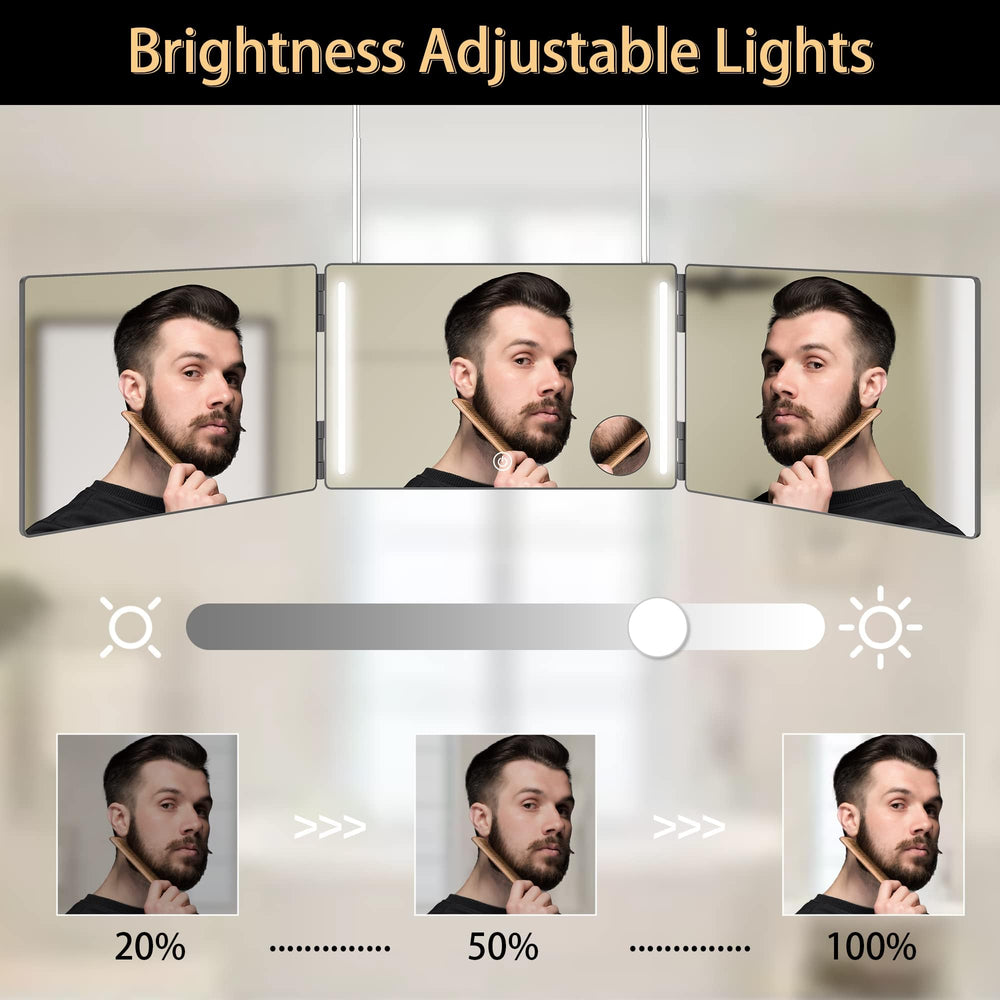 GLDDAO portable USB-rechargeable mirror for use anywhere.