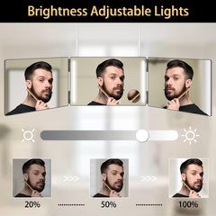 GLDDAO portable USB-rechargeable mirror for use anywhere.