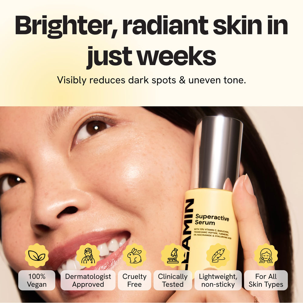 Gleamin serum lot code on packaging supports freshness and quality
