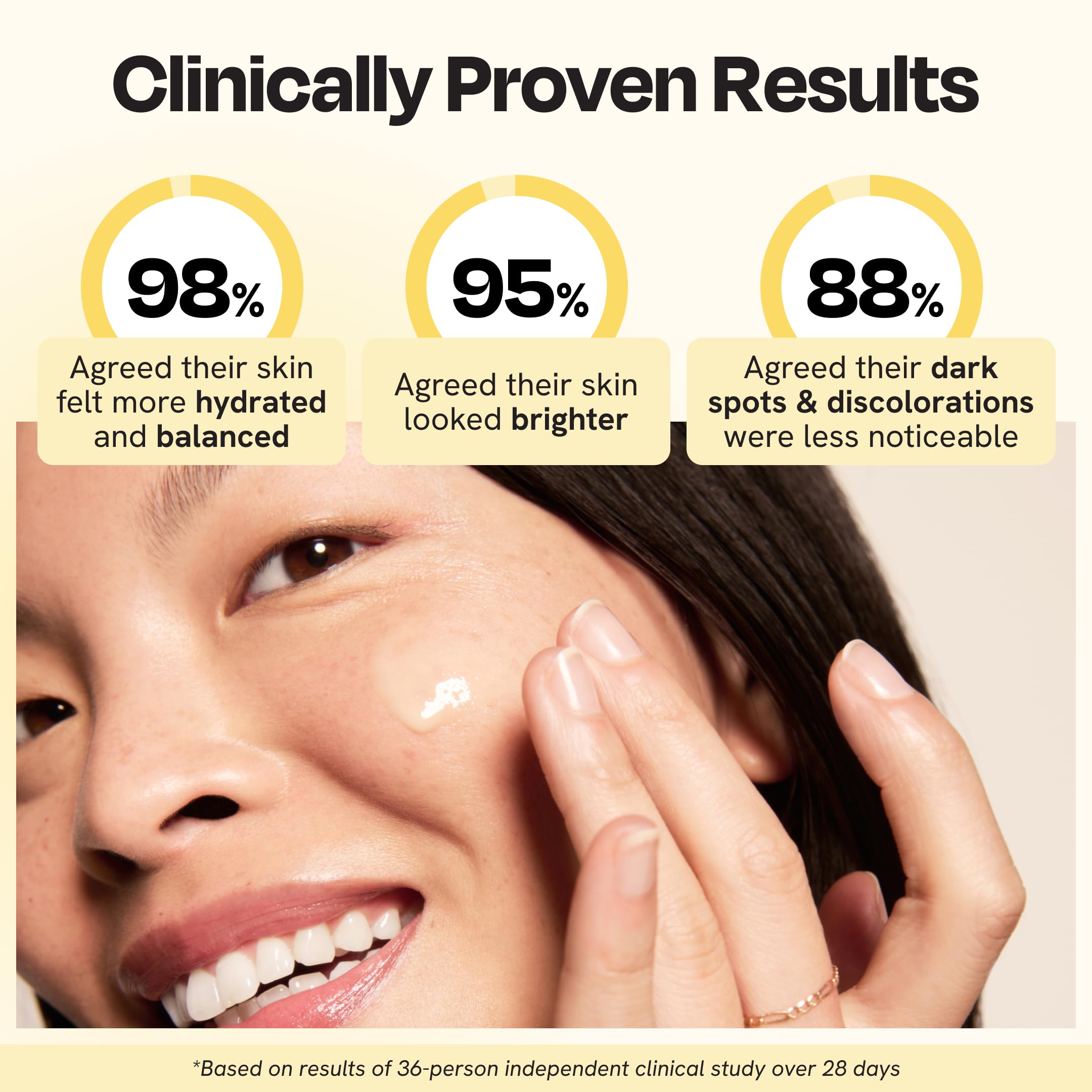 Gleamin serum in morning routine enhances brightness before moisturizer