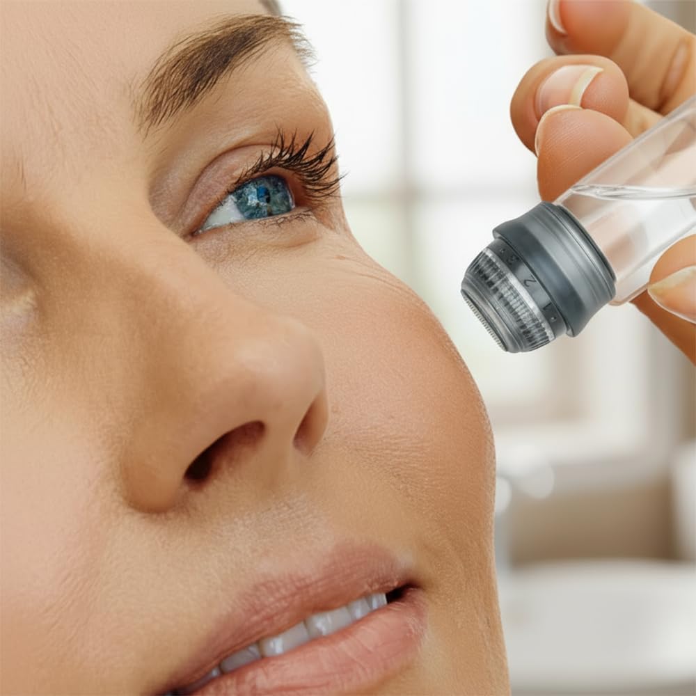 Glemme device highlights that no serum is included for user-supplied formulations.