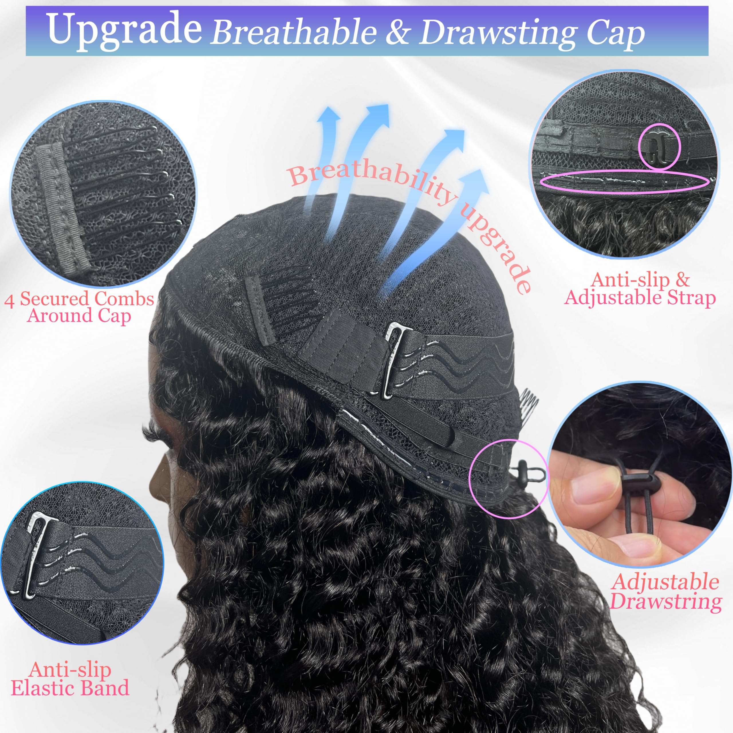 Glimeer half wig flip-over seamless edge demonstrates glue-free wear and natural hairline.
