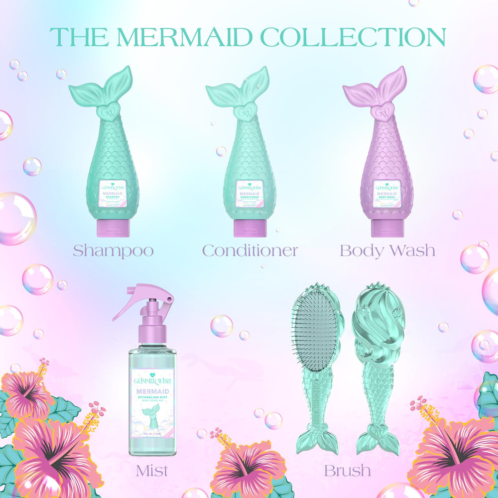 Glimmer Wish Mermaid Shampoo anti-slip-cap improves grip for enthusiastic bath-time use.