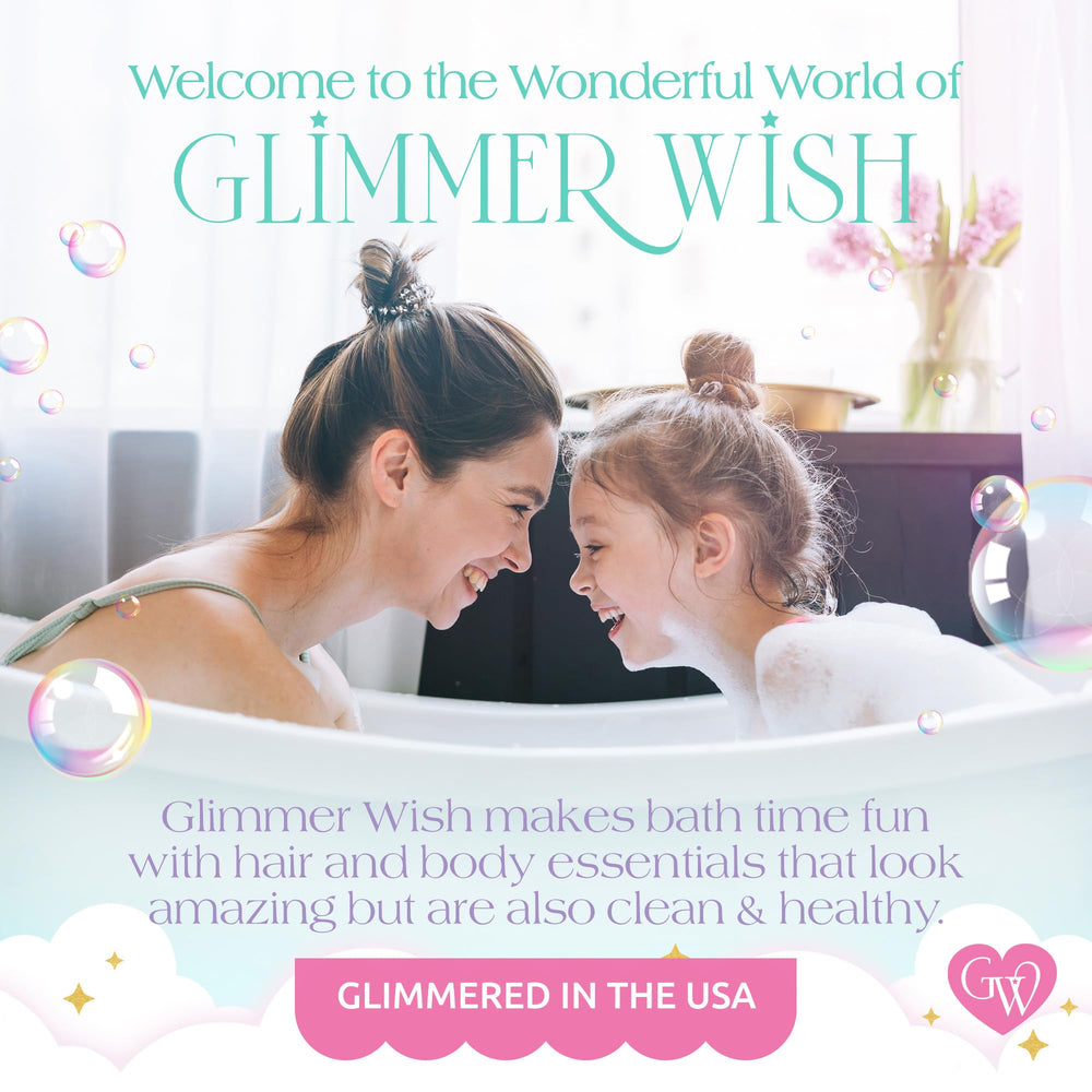 Glimmer Wish soft-base bristles glide through knots smoothly.