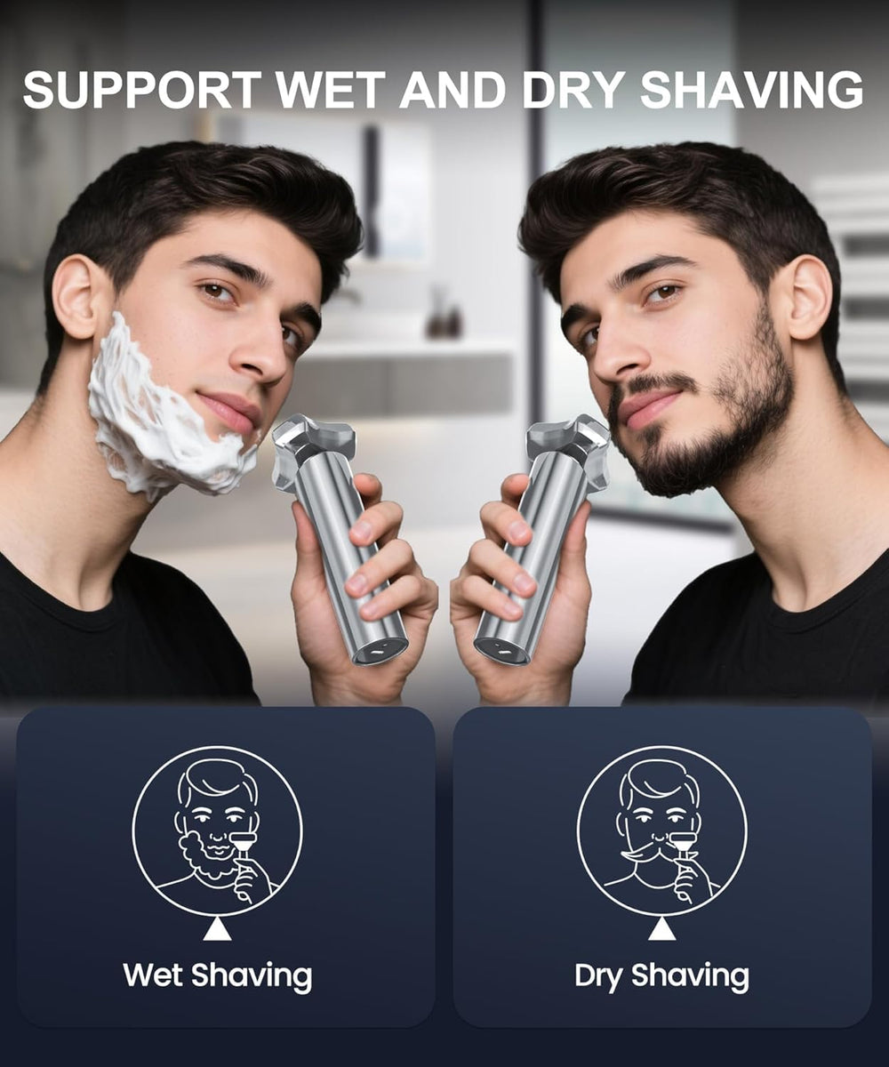 GLLAVA electric razor travel lock prevents accidental activation during travel
