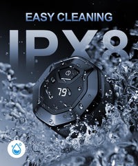 GLLAVA head shaver IPX8 wet/dry protection lets shower shaving with foam.