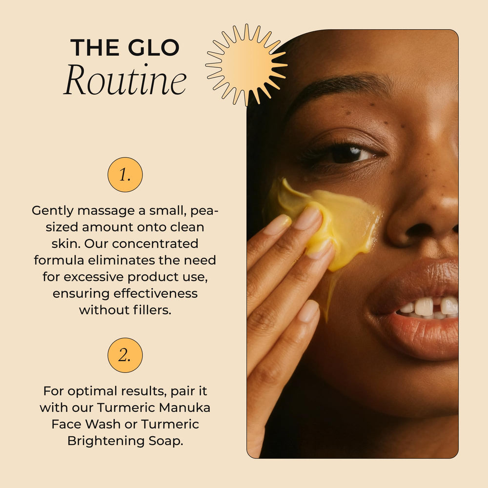 Glo Melanin Nourishing Face Cream in daily routine setup for sunlit glow