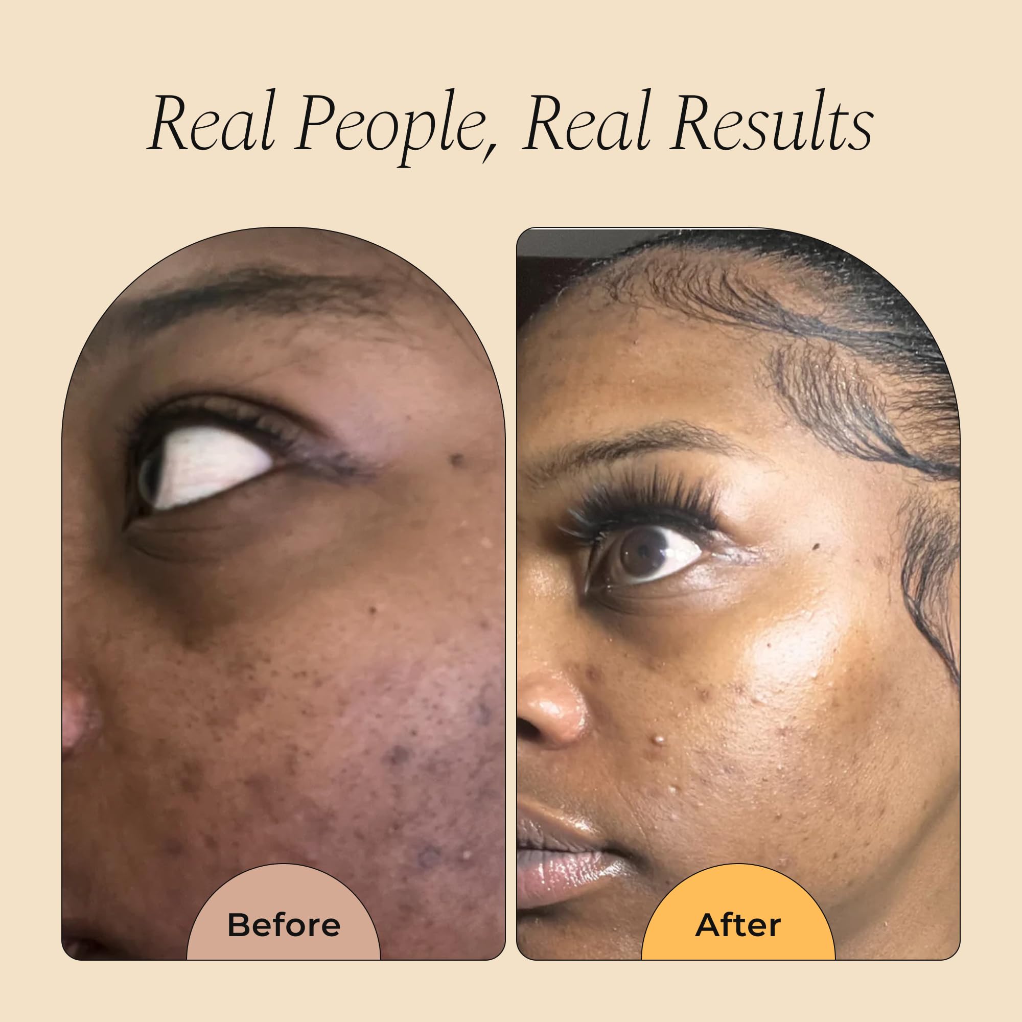 Glo Melanin Nourishing Face Cream underneath makeup for a smooth base