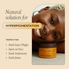 Glo Melanin Turmeric Scrub texture swirl showing natural exfoliation.