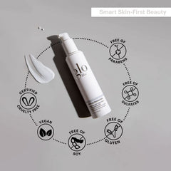 Glo Skin Beauty algae and hyaluronic acid graphic illustrates hydrating performance