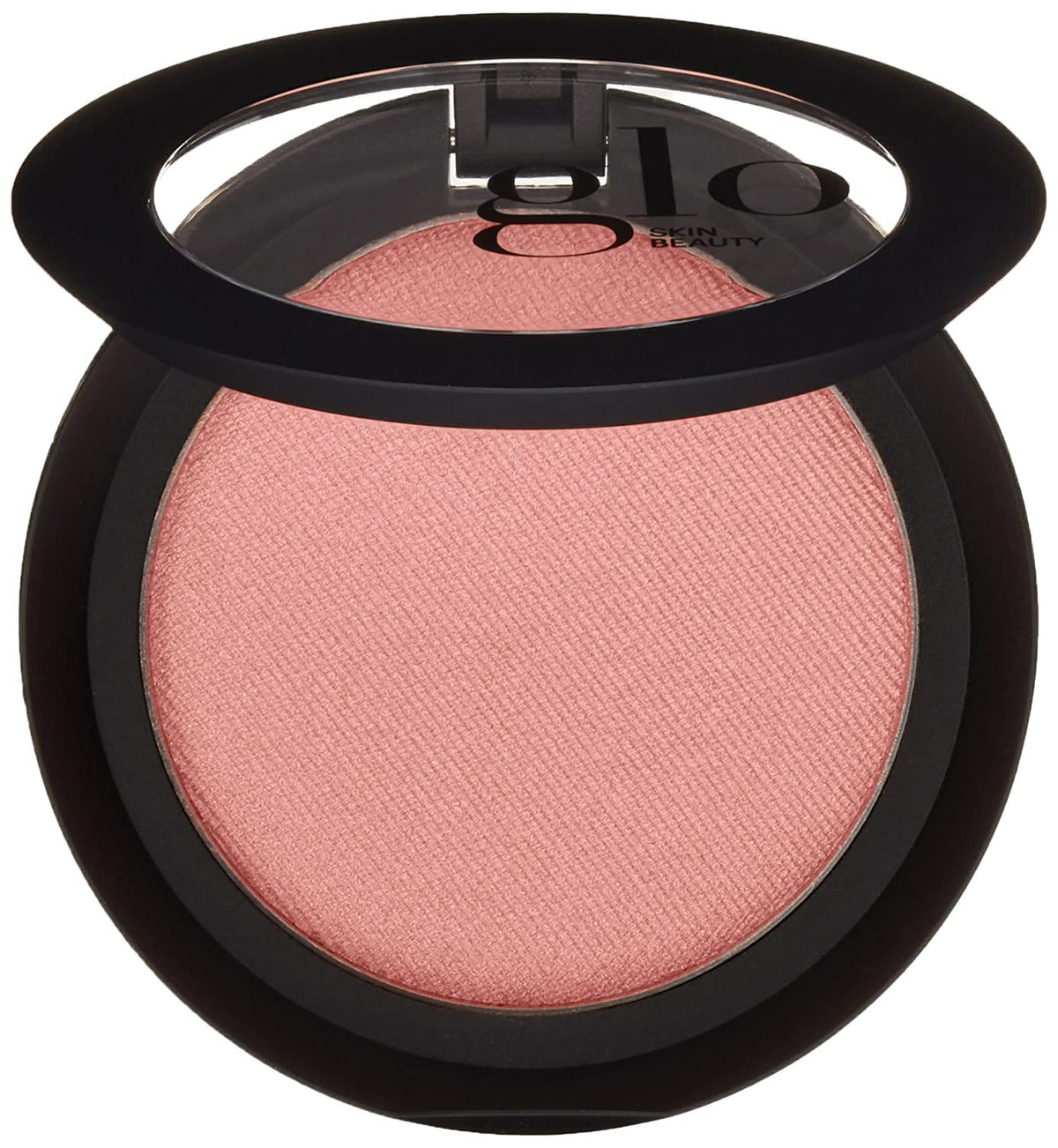 Glo Skin Beauty Blush Melody compact open shows natural glow on skin.