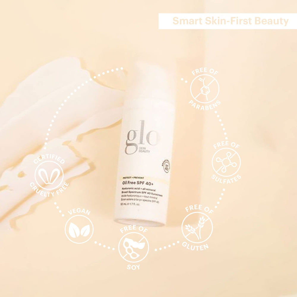 Glo Skin Beauty invisible finish on skin demonstrates non-greasy, breathable coverage