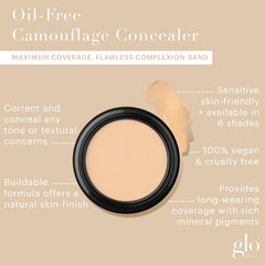 Glo Skin Beauty Oil-Free Concealer under-eye application for brightening and camouflage