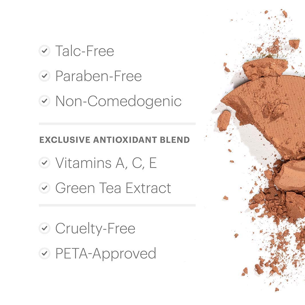 Glo Skin Beauty pressed base Honey Light swatch on skin showing natural coverage
