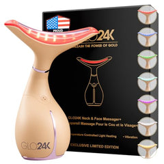 GLO24K 7Color beauty device front view for at-home spa glow.