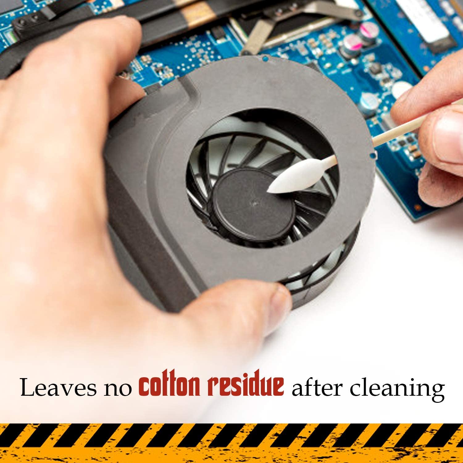 Glob Mops XL Cotton Swabs 2.0 packside highlights a durable core for precise cleaning tasks.