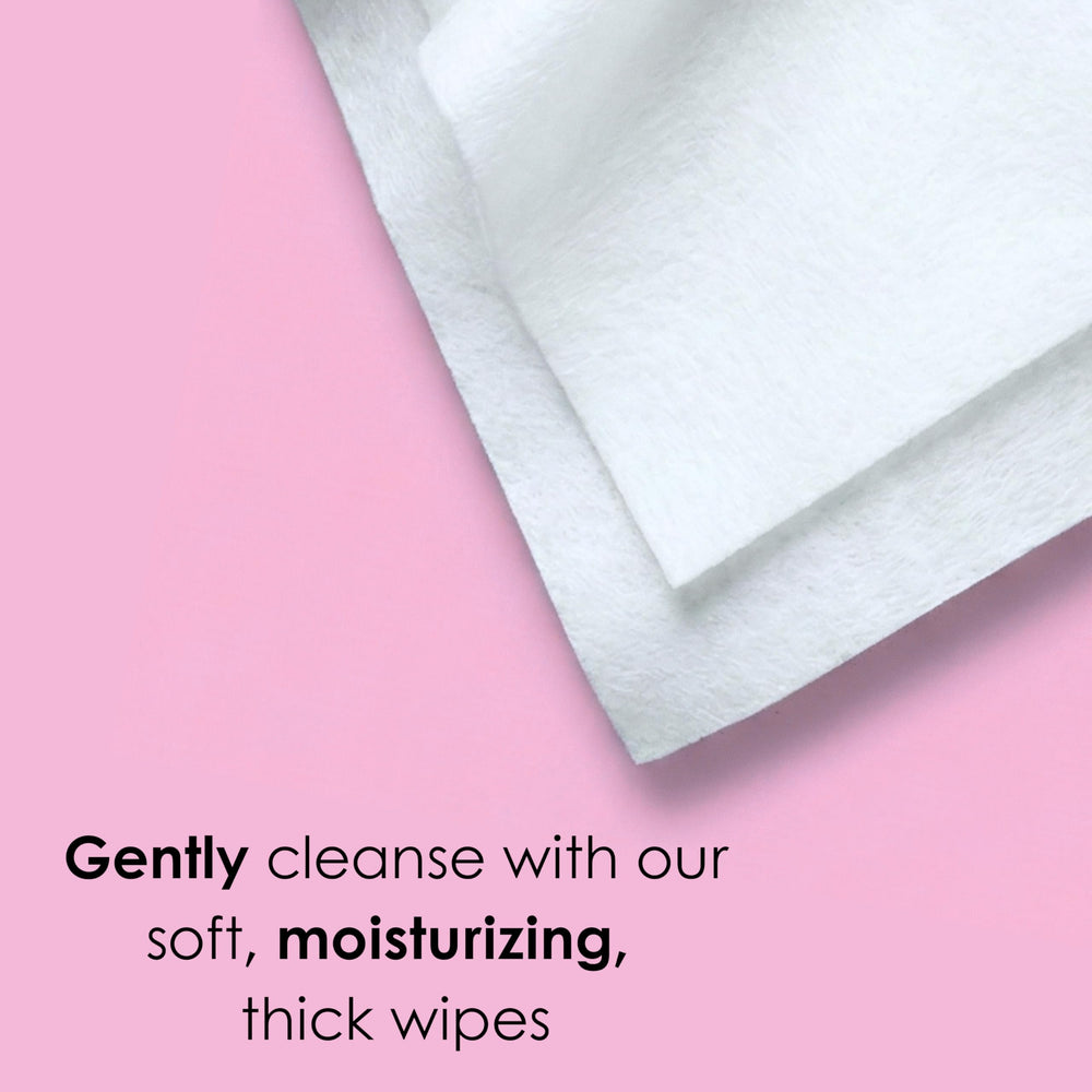 Global Beauty Care collagen wipes around eyes illustrating safe, mild cleansing