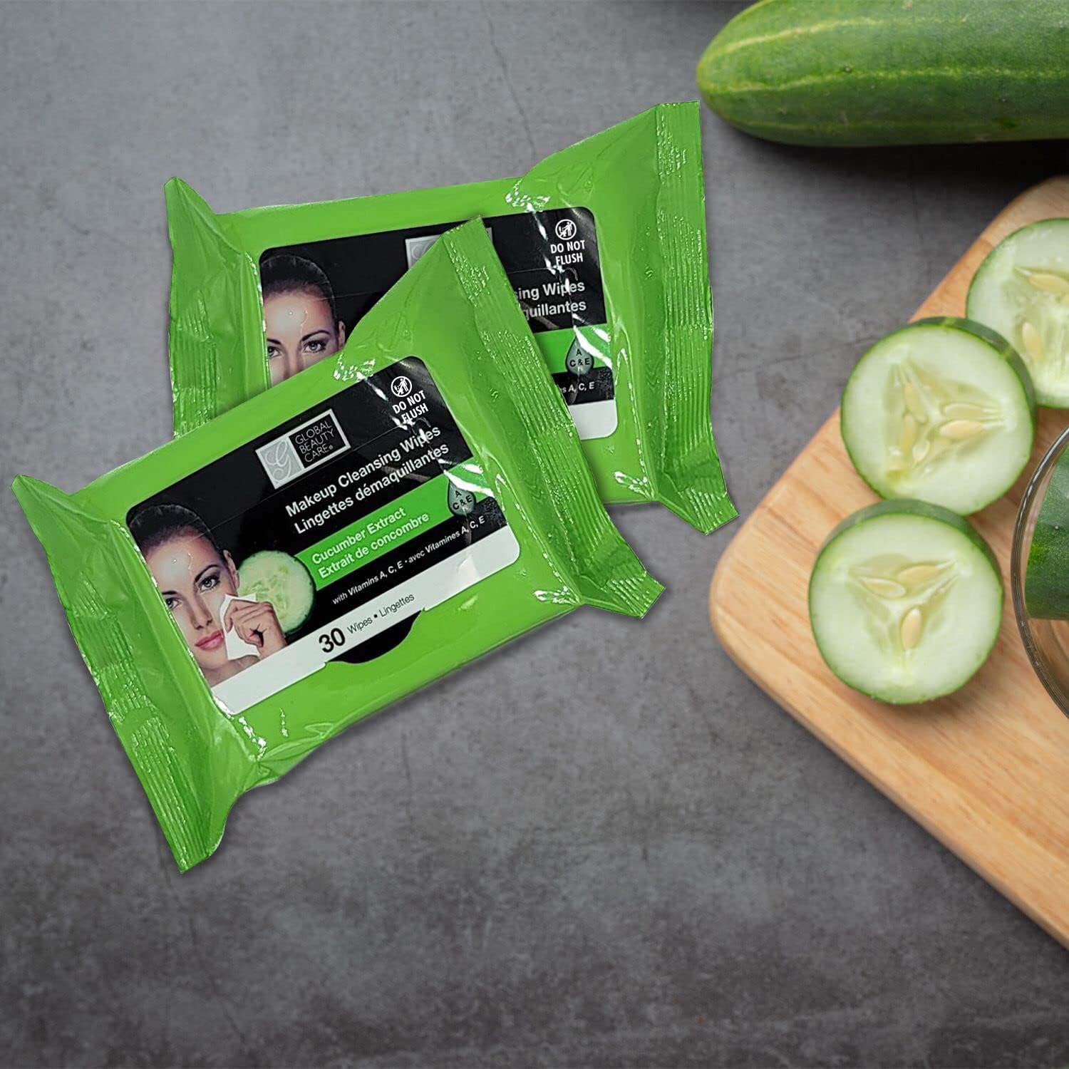 Global Beauty Care makeup cleansing wipes leave skin soft and clean after use.