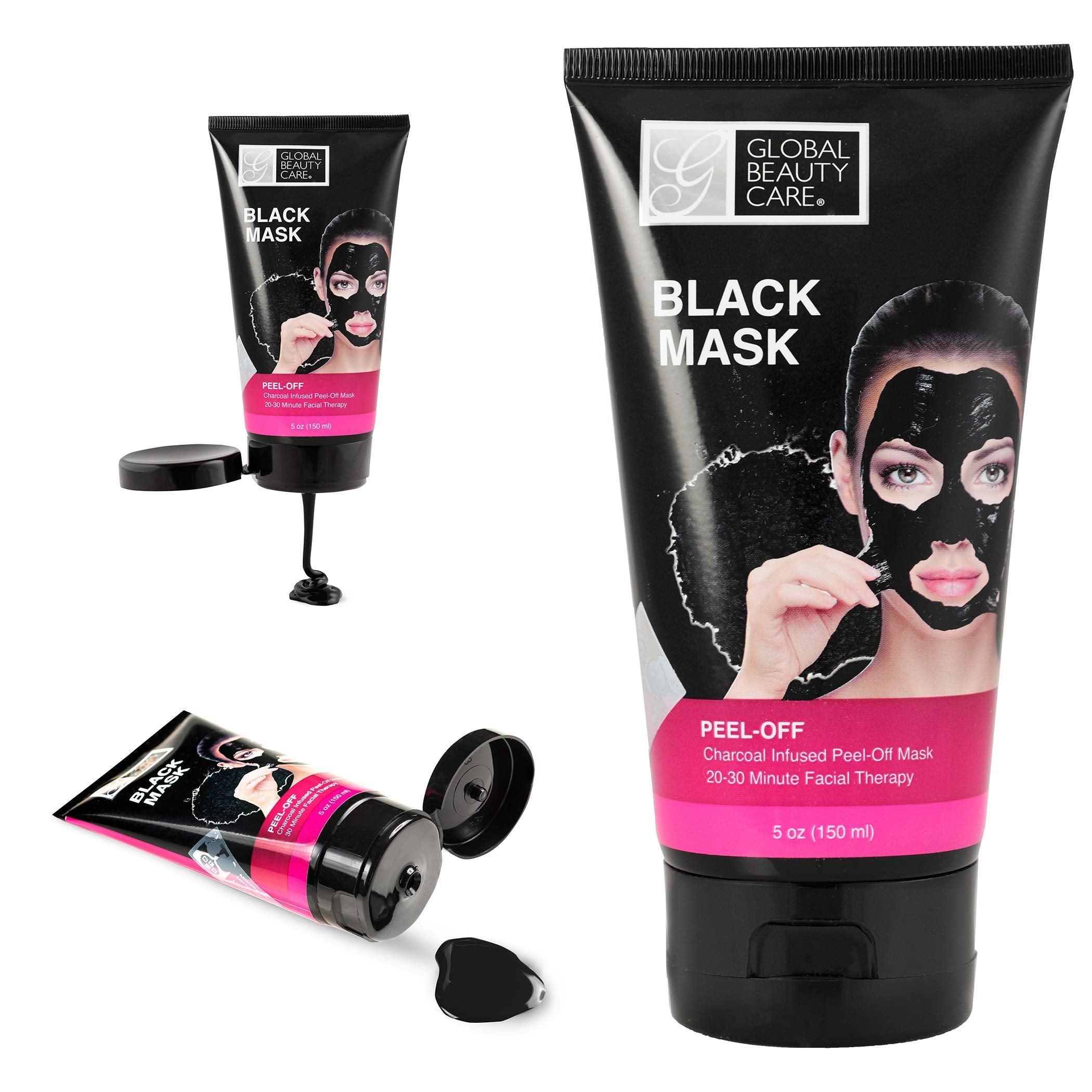 Global Beauty Care peel-off removal closeup shows impurity lifting.