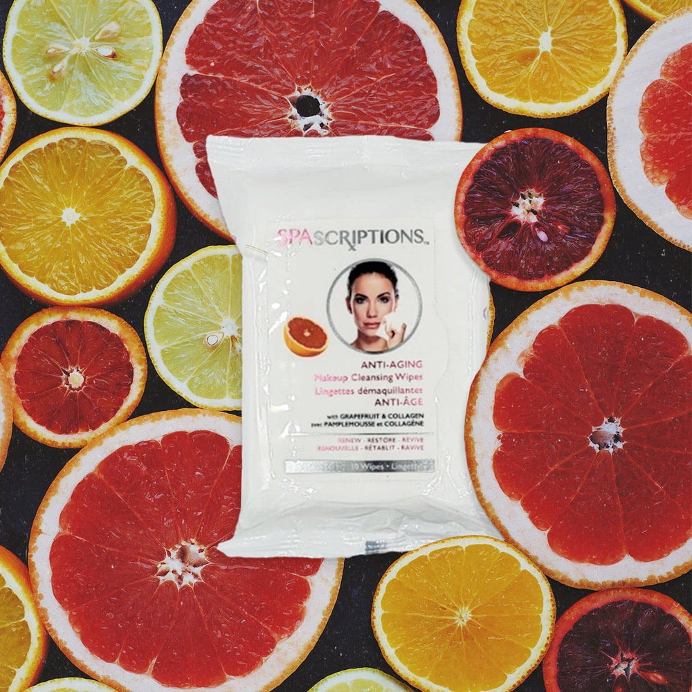 Global Beauty Care Spascriptions 4-pack packaging highlight versatile wipes for skincare routines.