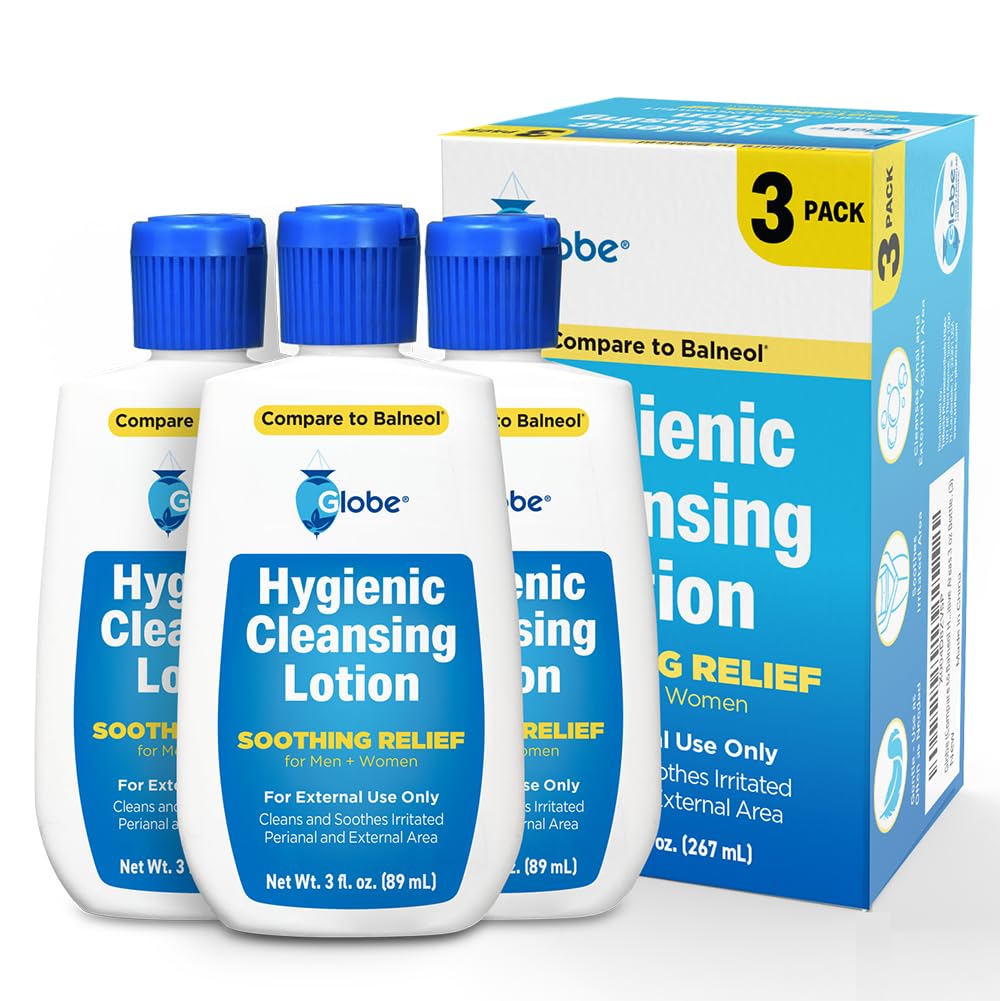 Globe Hygienic Cleansing Lotion 3oz bottle, travel friendly and compact.