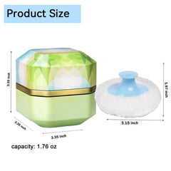 Glooyoderr removable-seal-layer keeps powder dry and fresh during transit.