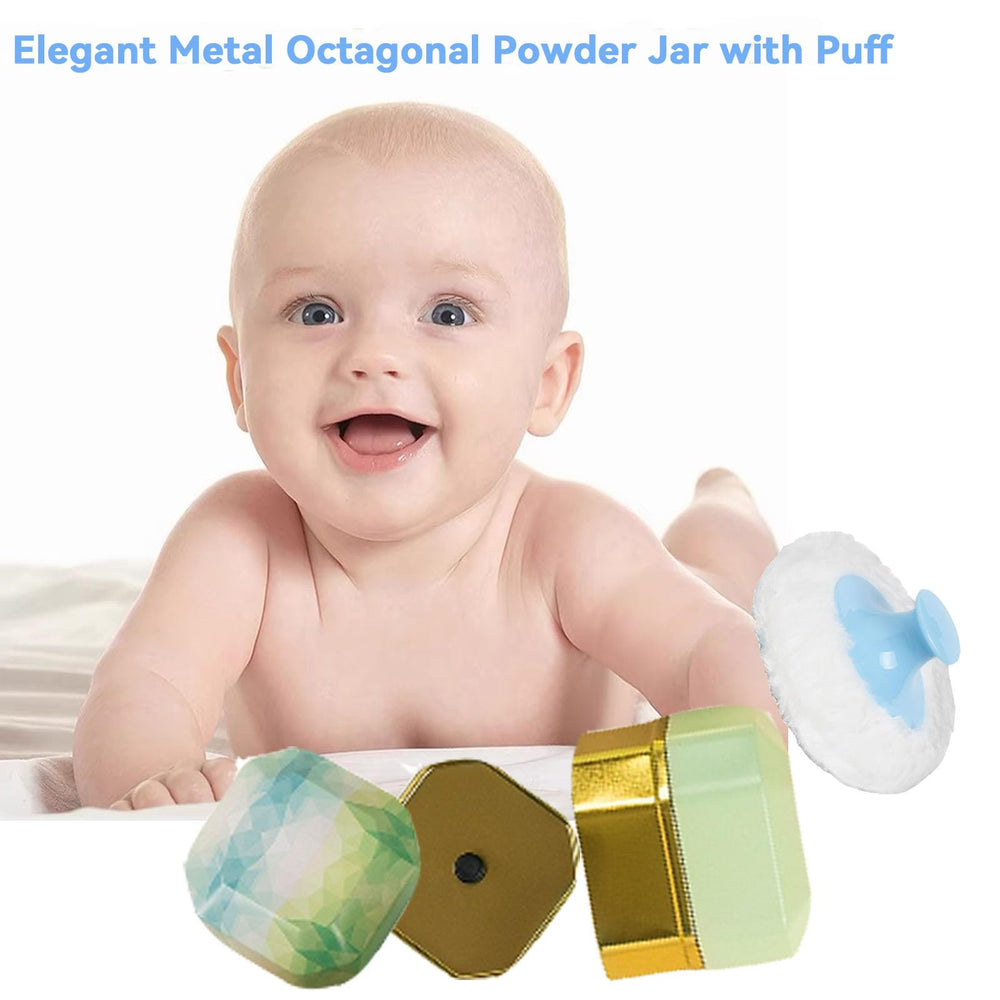 Glooyoderr soft-powder-puff-handle, ergonomic grip for gentle, even application.