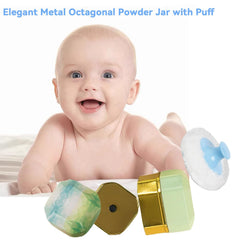 Glooyoderr soft-powder-puff-handle, ergonomic grip for gentle, even application.