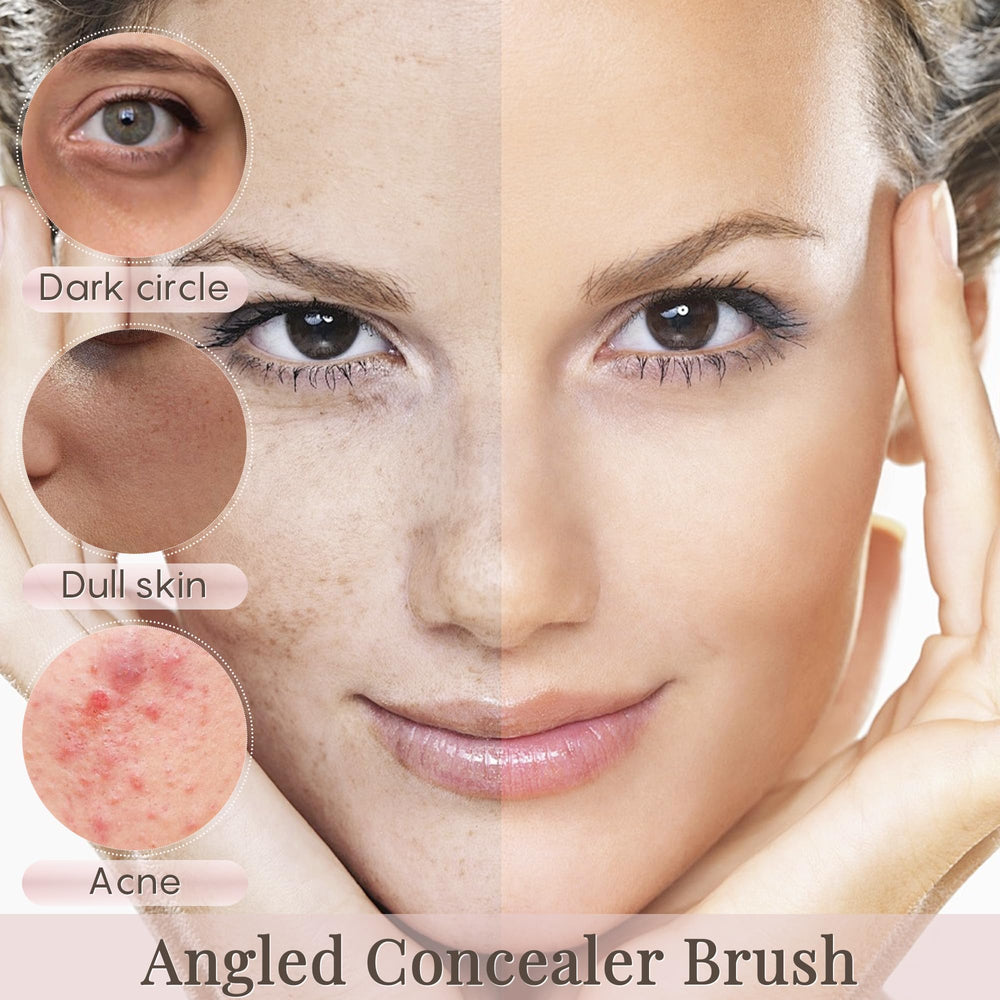 GLO&RAY soft synthetic bristles gentle on all skin types