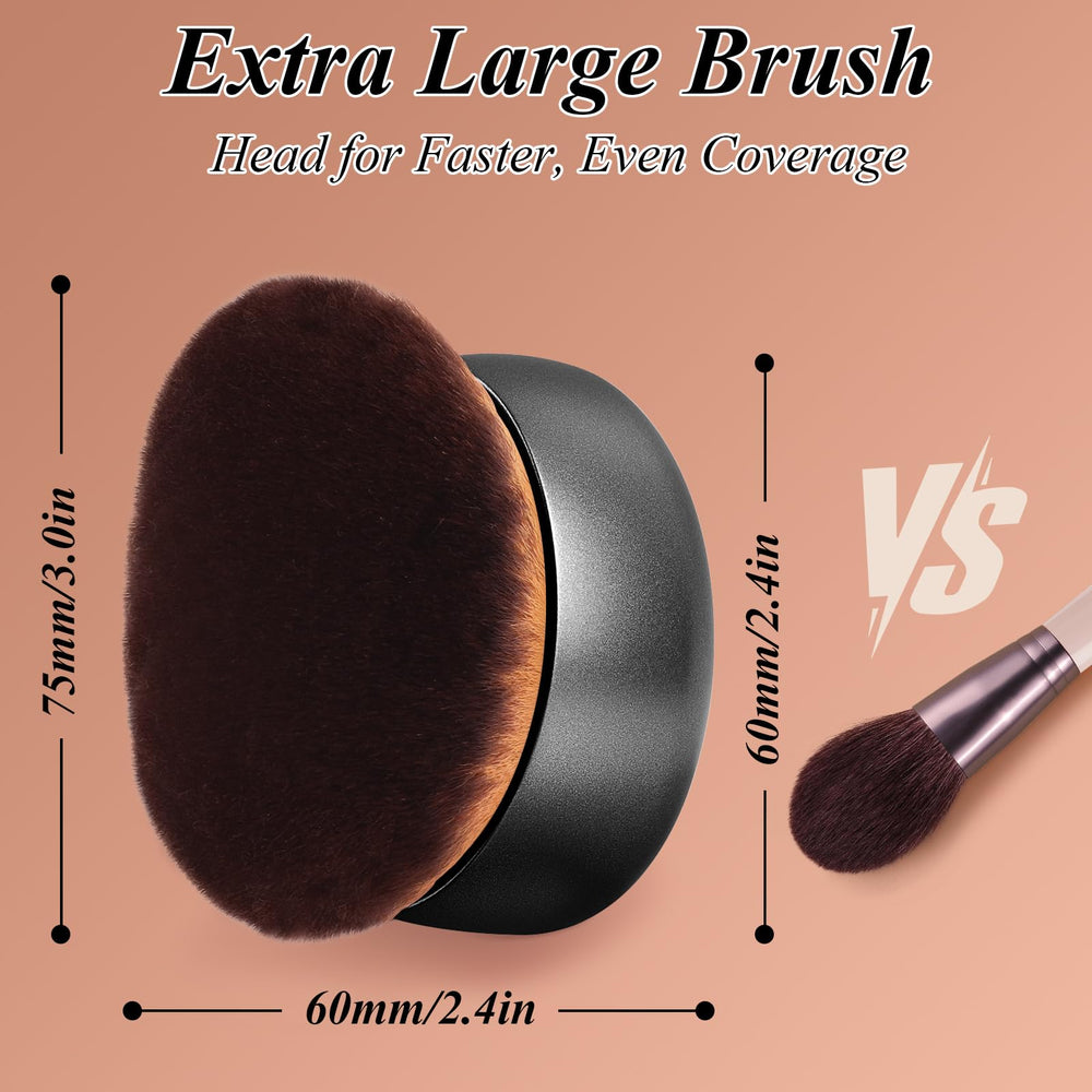 GloréBrochas dense soft bristles promote streak-free application and smooth makeup finish.
