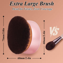 GloréBrochas ergonomic non-slip handle improves control during tanning