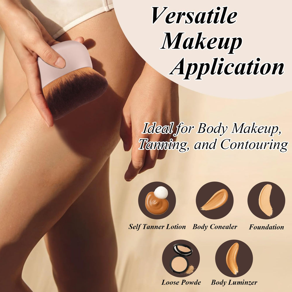 GloréBrochas wet-dry use supports tanning mousse and body makeup in any setting