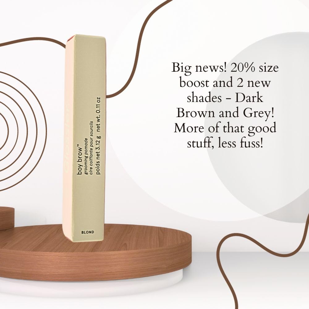 Glossier Boy Brow soluble collagen conditions hair fibers for healthier brows