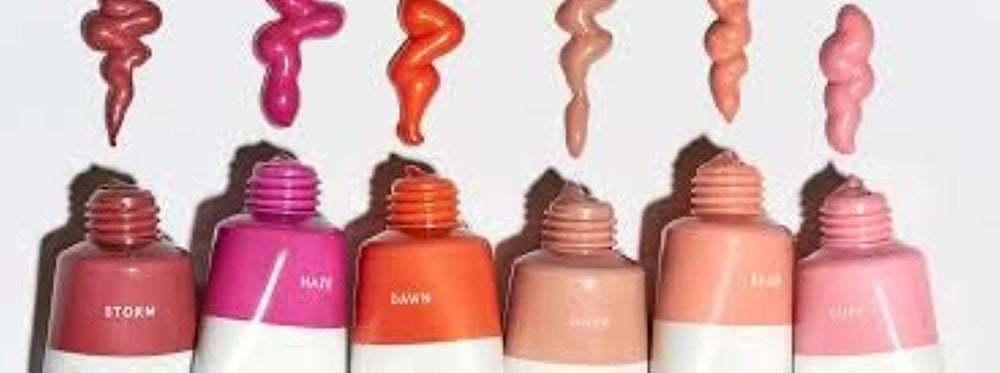 Glossier Cloud Paint Storm packaging open emphasizes compact portability and travel-friendly design.