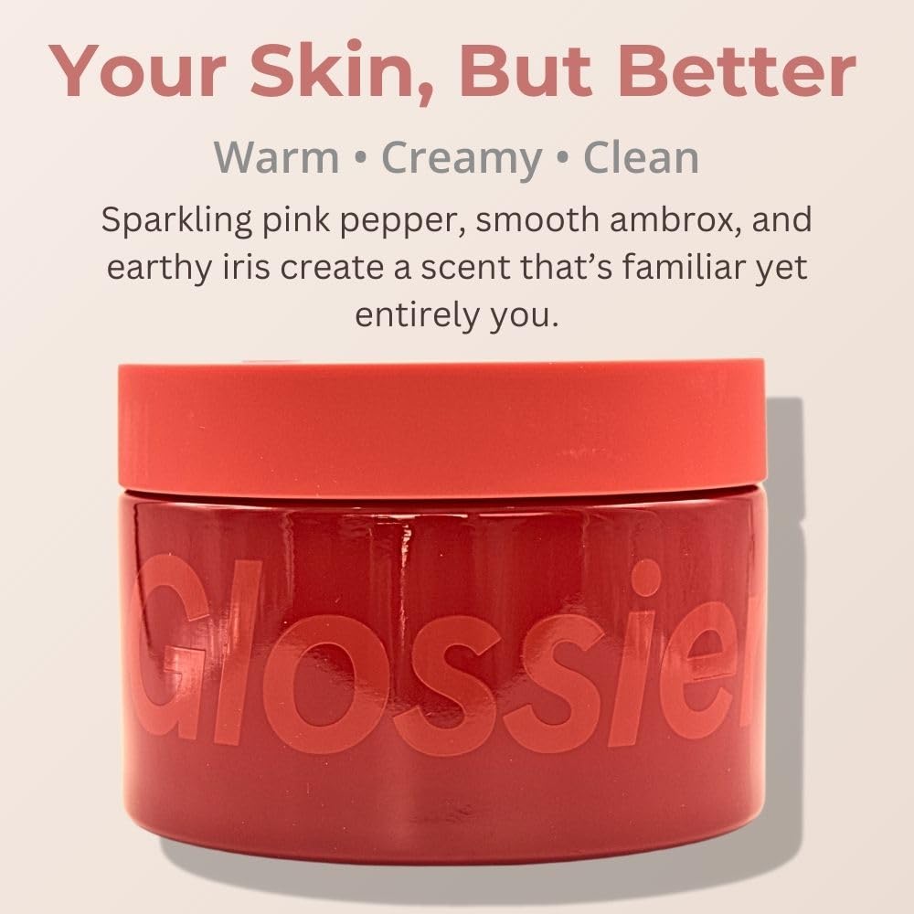 Glossier Crème de You soft-skin touch with shea butter and jojoba oil.
