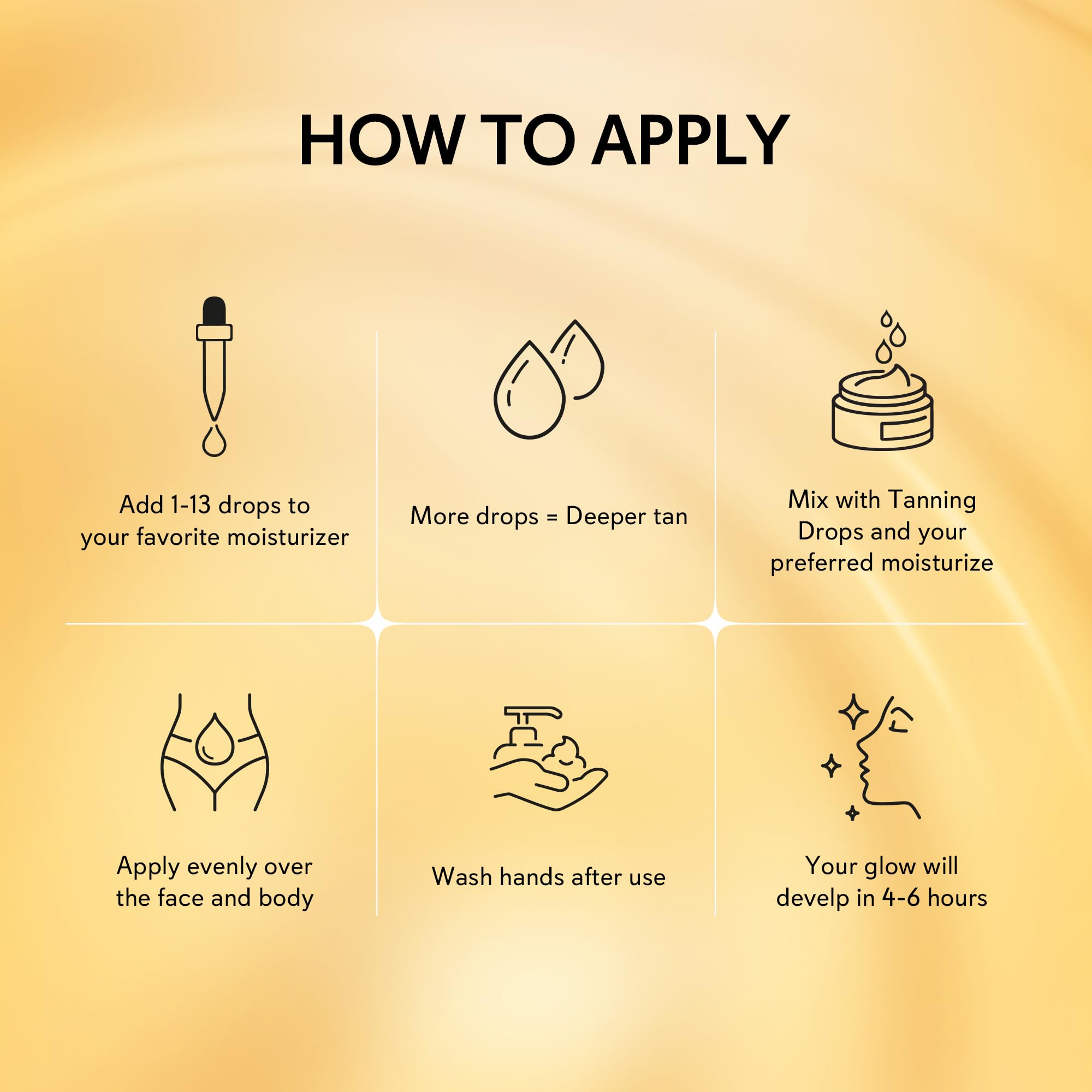 Glossiva Self Tanning Drops offer a long-lasting tan up to a week.