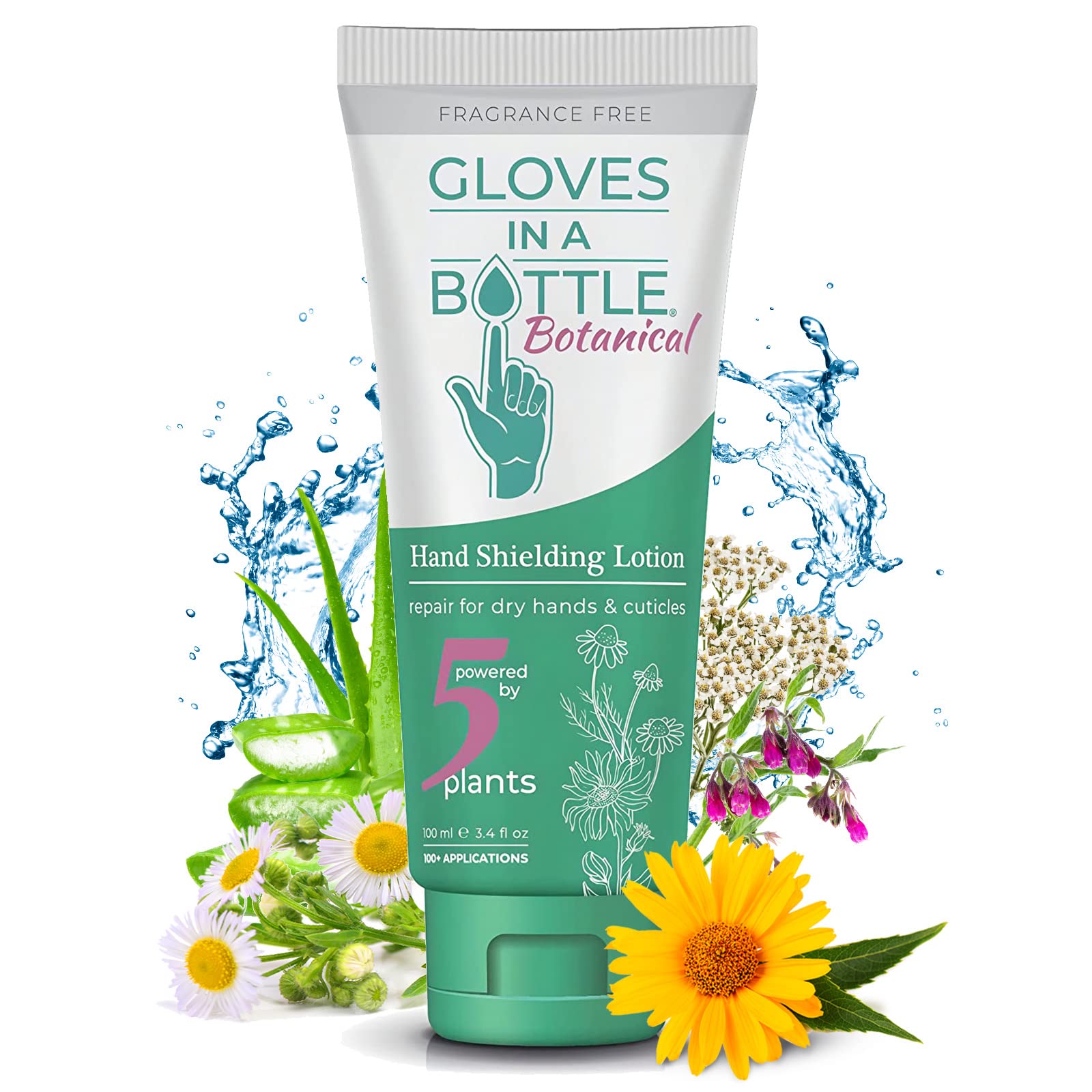Gloves In A Bottle shielding lotion bottle—portable protection for dry skin.