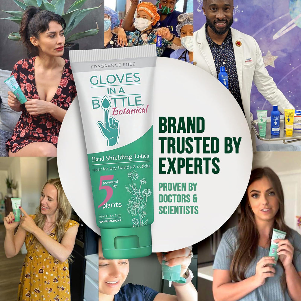 Gloves In A Bottle nurse-use context—protects hands during long shifts.