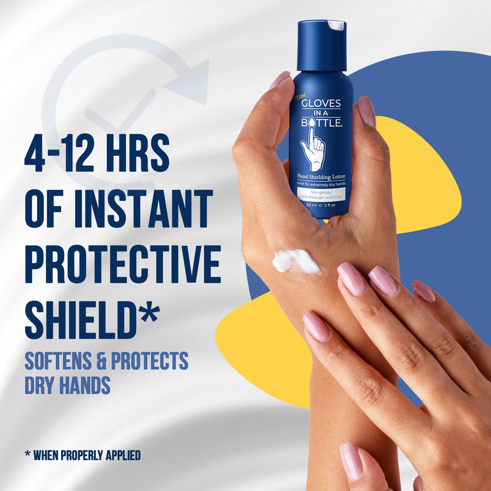 Gloves In A Bottle Shielding Lotion texture closeup showing non-greasy absorption